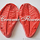 Silicone mold (Weiner) the leaves of the primrose,bilateral. Molds for making flowers. ceramic flowers. Ярмарка Мастеров.  Фото №4