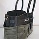 Сумка джинсовая a'la Jane 30 military в стиле BIRKIN. Классическая сумка. Magic denim in art. Ярмарка Мастеров.  Фото №5