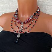 Украшения handmade. Livemaster - original item Necklace elegant, stylish decoration, chic short beads. Handmade.