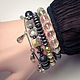 Set of 4 bracelets: shungite, pearl, hematite, onyx, Bead bracelet, Moscow,  Фото №1