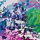 Картина "Сирень " акрил 30х30см. Картины. Ольга Успенская (onlinegalery). Интернет-магазин Ярмарка Мастеров.  Фото №2