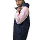 Стильное стеганое пальто с рукавами кашемир р. 42-52 RO-1045. Пальто. RizhikOva. Интернет-магазин Ярмарка Мастеров.  Фото №2