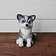 Husky dog symbol of the year toy made of wool. Felted Toy. ToysMari (handmademari). Ярмарка Мастеров.  Фото №5