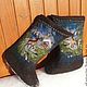 boots: Boots - samochody 'Uralskie SKAZY'. Felt boots. wool gifts. My Livemaster. Фото №4
