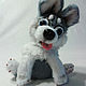 a Husky puppy. Stuffed Toys. KnittedtoyRU. Online shopping on My Livemaster.  Фото №2