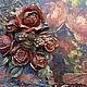  ' The bee on the roses''. Panels. beautifulcrafts. Online shopping on My Livemaster.  Фото №2