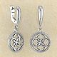 Earrings Weaving of destinies with a svadebnik, Amulet, Moscow,  Фото №1