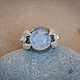 A silver ring with angels and moonstone 'Anahita'. Ring. Unusual Gemstone Jewelry. Online shopping on My Livemaster.  Фото №2
