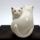 Order Tenderness. Miniature of a mammoth tusk with cats. NGS Masters. Livemaster. . Figurines Фото №3