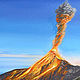 Вулкан извержение Вулкана картина маслом, Картины, Екатеринбург,  Фото №1