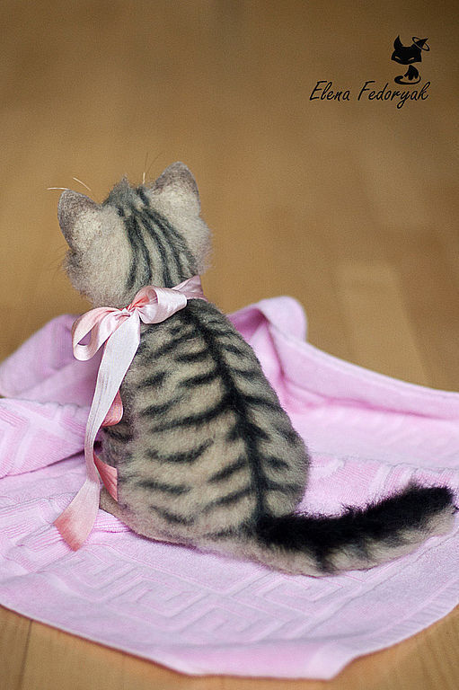 Купить девочка Поночка - котенок, кот, кошка, войлочная игрушка ...