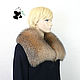 Order Fur collar Fox fur 'Crystal'. Mishan (mishan). Livemaster. . Collars Фото №3