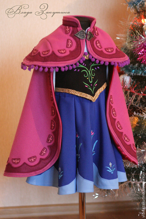 Новогодний костюм анны из холодного сердца