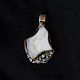 The amulet 'Great white'.Silver,gold, Topaz, white opal, Amulet, Lesnoj,  Фото №1