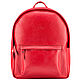 Leather backpack 'Stephania' (red). Backpacks. Russian leather Guild. My Livemaster. Фото №6