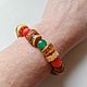Order Amber bracelet made of natural stones coral jade. BalticAmberJewelryRu Tatyana. Livemaster. . Bead bracelet Фото №3