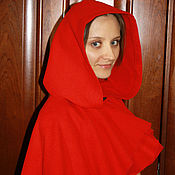 Одежда handmade. Livemaster - original item A beautiful cape with a hood for Little Red Riding Hood. Handmade.
