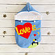 Конверт на выписку. Конверт для новорожденного "Love is". Конверты на выписку. Babygoldfinch. Интернет-магазин Ярмарка Мастеров.  Фото №2