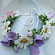 Wreath on the head with daisies and bells from foamiran, Tiaras, Dimitrovgrad,  Фото №1