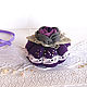 Rose. Interior decoration, needle box, lilac, purple. Interior elements. Elena Gavrilova. My Livemaster. Фото №5