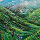 Картина маслом Альпы альпийский пейзаж. Картины. Картины мастихином. Ярмарка Мастеров.  Фото №6