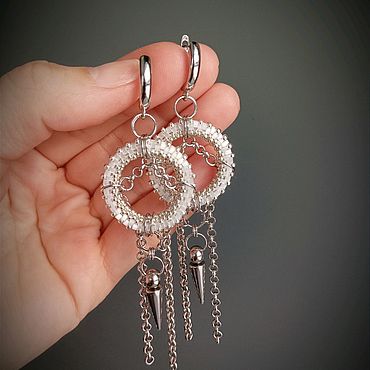 Украшения ручной работы. Ярмарка Мастеров - ручная работа Серьги из бисера. Handmade.