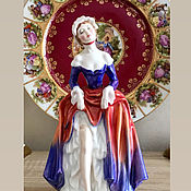 Винтаж: Фарфоровая статуэтка «Чай в Риц» . Royal Worcester