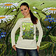 Wool soft turtleneck sweater with hand embroidery 'wildflowers 3D', Sweaters, Murcia,  Фото №1