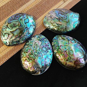 Материалы для творчества ручной работы. Ярмарка Мастеров - ручная работа Кулон Галиотис Пауа Абалон пустотелый 60х44мм. Handmade.
