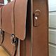 Briefcase leather. Brief case. Densefog. My Livemaster. Фото №4