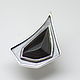 Ring with rainbow obsidian 'Idea', silver, Rings, Moscow,  Фото №1