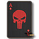 Order Patch patch Punisher in the form of a chevron playing card. shevronarmy. Livemaster. . Patches Фото №3