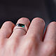 Silver signet ring with rectangular green quartz. Rings. Honey Hany Jewelry by Olga Khan. My Livemaster. Фото №4