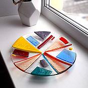 Посуда handmade. Livemaster - original item Glass dish avant-garde. Fusing.. Handmade.