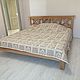 Double bed COUNTRY made of solid beech. Bed. WOODKITA. Online shopping on My Livemaster.  Фото №2