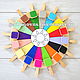 'Color Palette' with Clothespins Educational Game, Play sets, Simferopol,  Фото №1