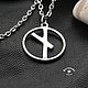 Кулон Руна Наутиз (Naudiz Rune)-нержавеющая сталь. Кулон. Borowski Store. Интернет-магазин Ярмарка Мастеров.  Фото №2