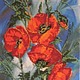 Маковый рассвет-вышивка бисером. Картины. Наталья. Интернет-магазин Ярмарка Мастеров.  Фото №2
