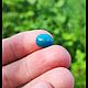 Синий Опал Чили ( Анды ) - 6,4 ct (11*10*9 мм). Кабошоны. Сокрытое в Листве. Ярмарка Мастеров.  Фото №4