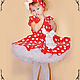 Baby dress 'Red white peas' Art.312. Childrens Dress. ModSister/ modsisters. Ярмарка Мастеров.  Фото №4