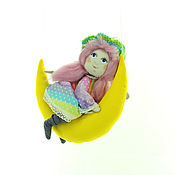 Сувениры и подарки handmade. Livemaster - original item Gifts for baby: Baby doll on the moon.. Handmade.