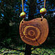 Pendant made of sea buckthorn sawn in rustic style, Pendants, Irkutsk,  Фото №1