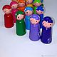 Wooden toy Montessori dolls Fairies score up to 10, Play sets, Zheleznodorozhny,  Фото №1