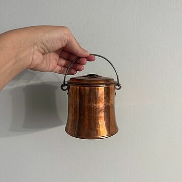 Винтаж ручной работы. Ярмарка Мастеров - ручная работа Винтаж: Медная банка. Handmade.