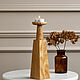 Ash candlestick in natural color, 24 cm, Candlesticks, Moscow,  Фото №1