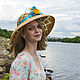 Straw hat ' Dreams of the sea'. Hats1. Novozhilova Hats. Online shopping on My Livemaster.  Фото №2