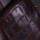 Заказать Плечевая сумка из кожи крокодила IMA0507VK4. CrocShop товары из экзотической кожи. Ярмарка Мастеров. . Мужская сумка Фото №3