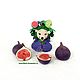 Knitted toys. figs! Collection ' Flower hedgehogs!'. Amigurumi dolls and toys. Cross stitch and beads!. My Livemaster. Фото №9