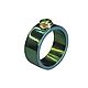 Order Titanium ring 'Emerald' gold 585, emerald. Jewelry Laboratory Alter Ego. Livemaster. . Rings Фото №3