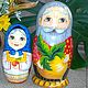 Nesting doll tale Turnip 5 seats. Dolls1. Original painted Souvenirs and gift. My Livemaster. Фото №4